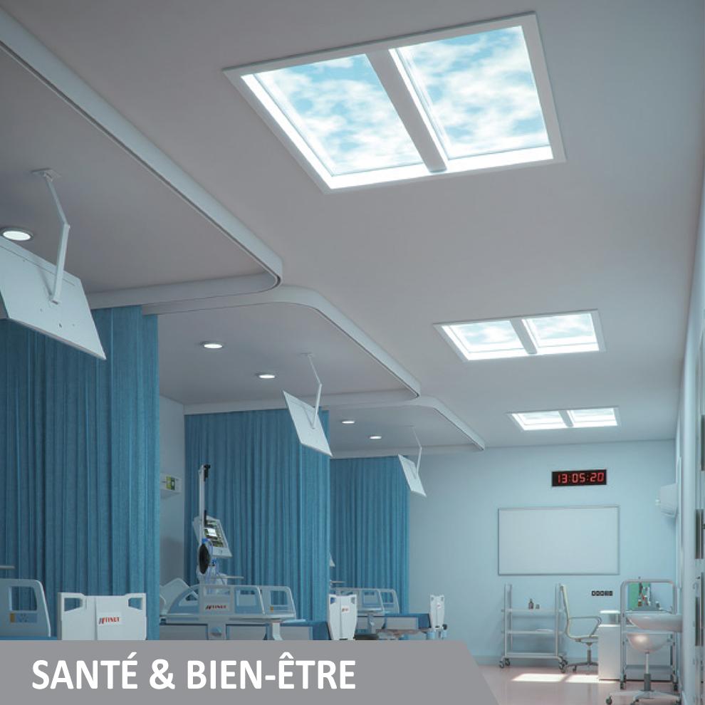 Puits de lumière au plafond LED