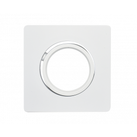 anneau orientable carre blanc
